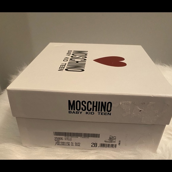 HOST PICK‼️Moschino Kid Rosso Red Leather Motor Boot Size 28 - Picture 11 of 11
